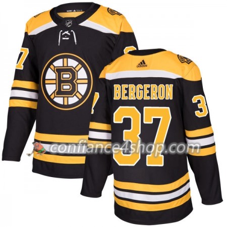 Adidas Maillot de Hockey Boston Bruins Patrice Bergeron 37 2017-2018 Noir Authentic - Homme